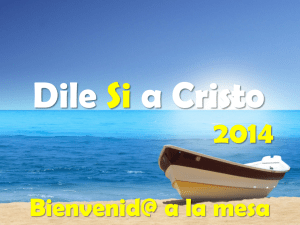 Bienvenida a la mesa